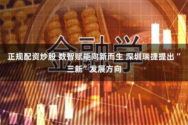 正规配资炒股 数智赋能向新而生 深圳瑞捷提出“三新”发展方向